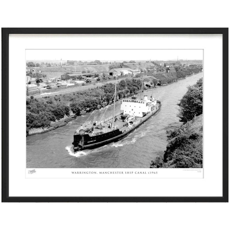 Warrington, Manchester Ship Canal C1965 - Single Picture Frame Print, 40cm H x 50cm W x 2.3cm D