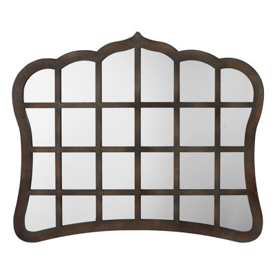 Wood Flat Wall Mirror