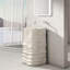 Lavabo de salle de bain sur pied 33 po