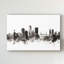 « jacksonville floride horizon black white », impression sur toile tendue-438131003