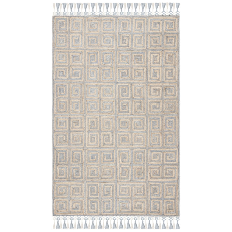 Currie Hand Tufted Performance Geometric Rug, Rectangle 5' x 8'