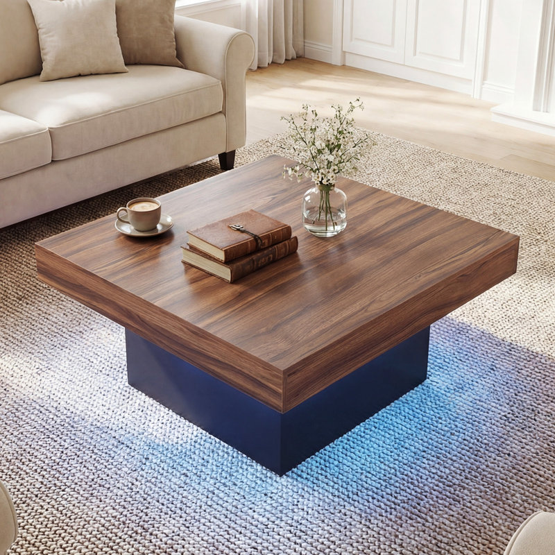 Coffee Table with Storage, Brown