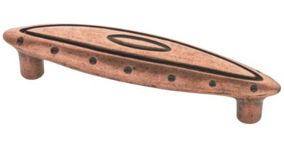 (Paquet de 5) Bouilloire ovale en cuivre à anneaux et à pois 3-3 / 4 po