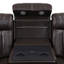 Fauteuil inclinable électrique en similicuir brun foncé