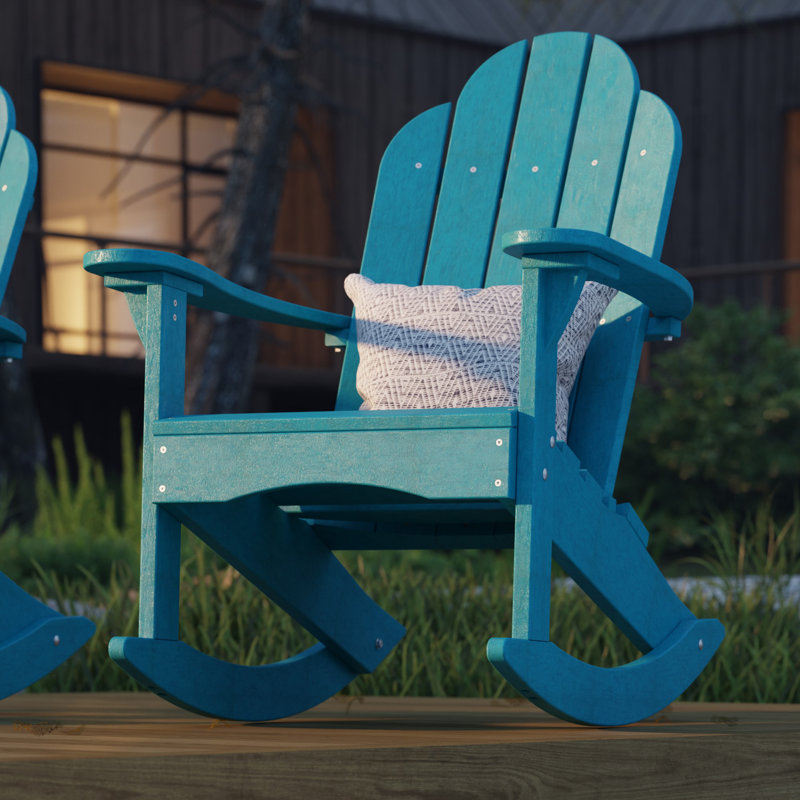 Chaise berçante classique Adirondack, Bleu Aruba