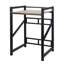 Étagère de rangement empilable laveuse-sécheuse 29,5 po, au-dessus de la laveuse et de la sécheuse pour la salle de lavage, la salle de bain, robuste, réglable en hauteur, épaisseur de paroi de 1,2 mm, capacité de 660 lb (noir, 29,5 po)