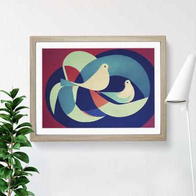 Dove Bird Abstract Vol.1 - Single Picture Frame Print