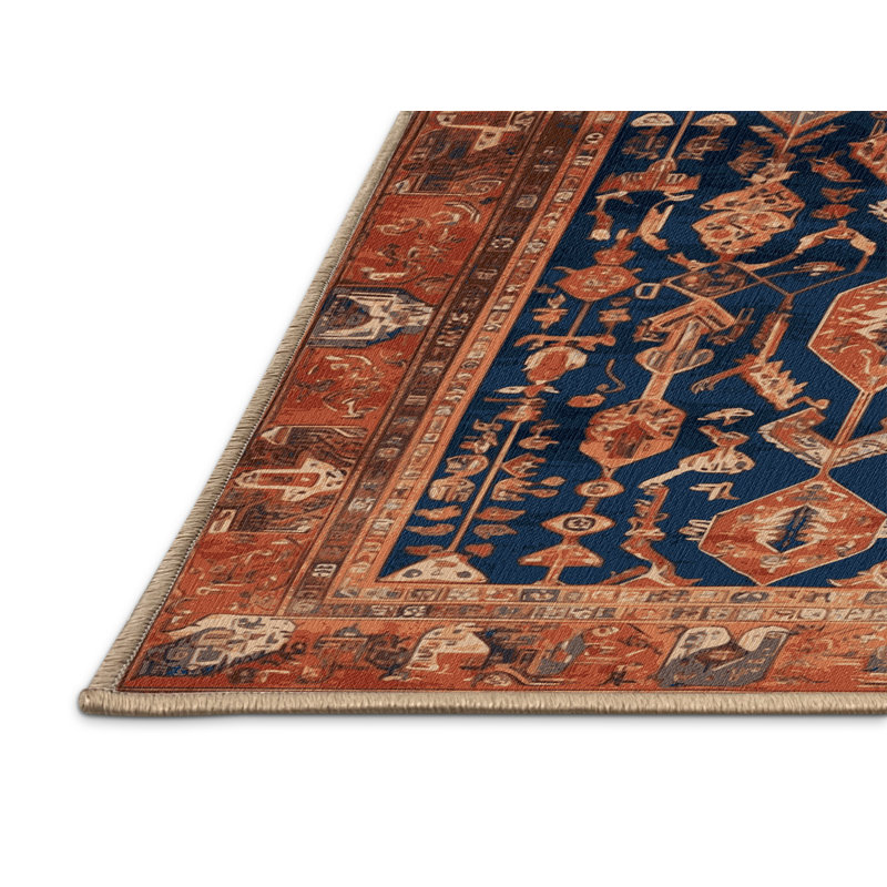 Tapis brun lavable à la machine, Carré 8 pi