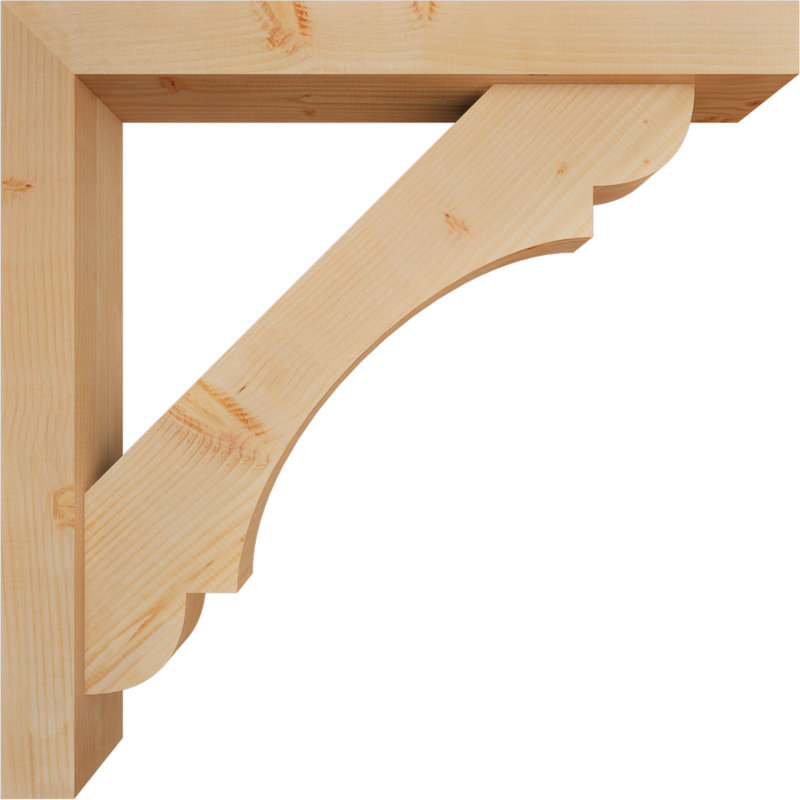 Support de bloc olympique avec entretoise décalée, 38 x 38, Sapin Douglas de l 5 1/2 po (lisse)