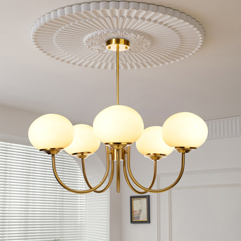 Lustre géométrique spoutnik à 5 lumières Dakhi