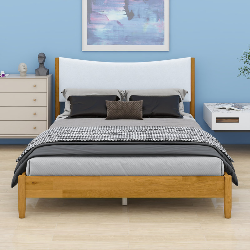 Tête de lit tapissier moderne avec construction durable et base de soutien supplémentaire