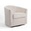 Upholstered Swivel Barrel Chair-1758226950