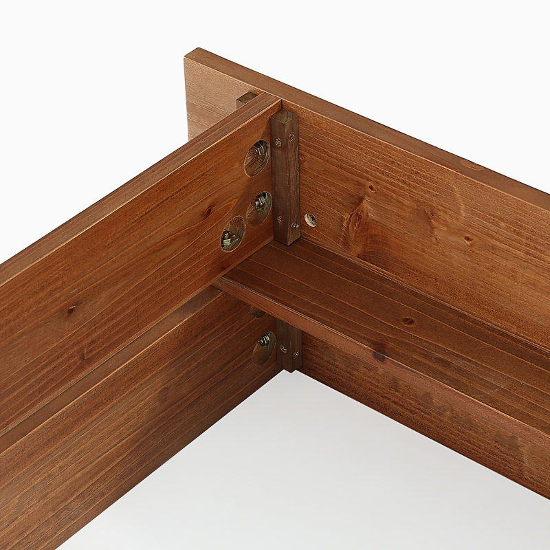 Console 63 po en bois massif pour le salon du vestibule