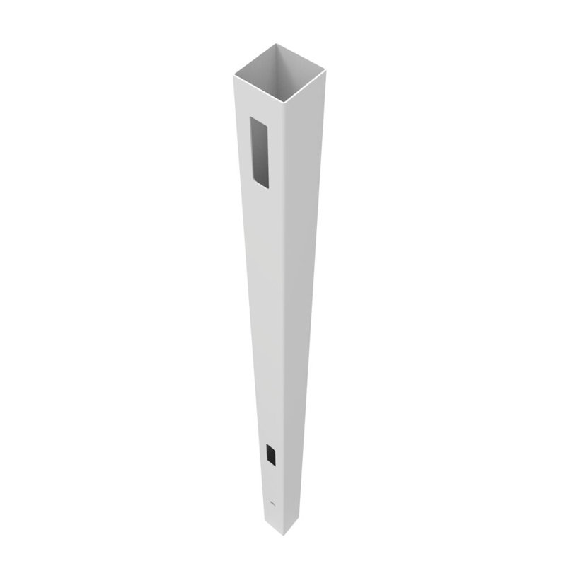 Clôture horizontale en vinyle 5 po x 5 po x 108 po, Blanc