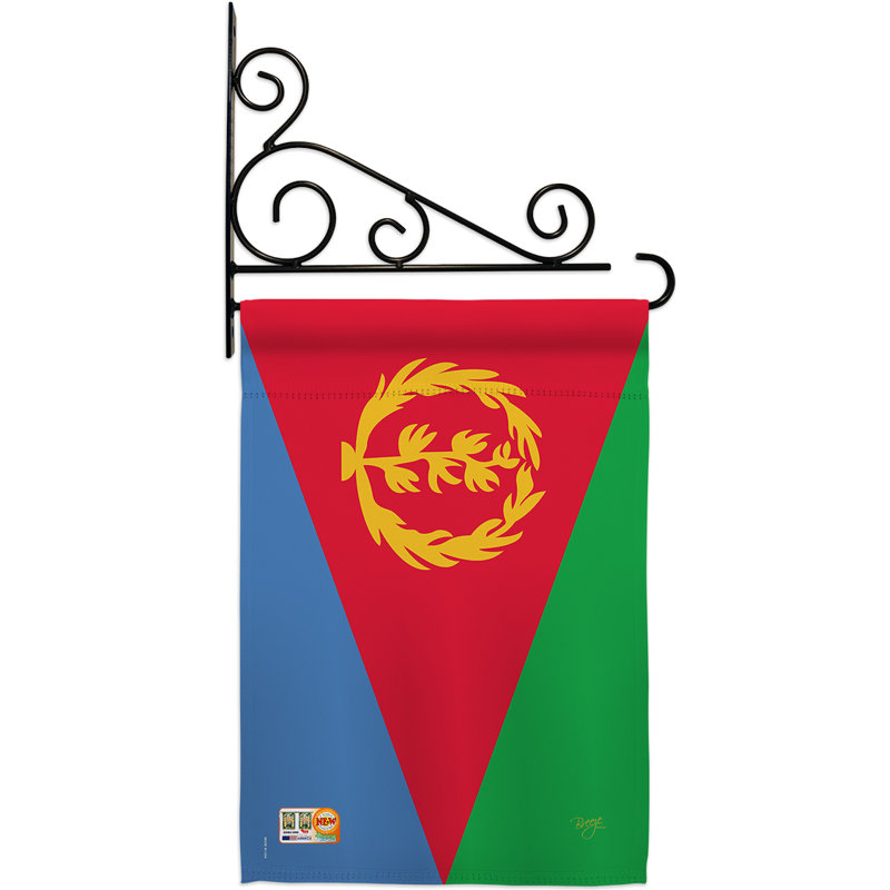 Double Sided 18.5'' H x 13'' W Polyester Flag Set