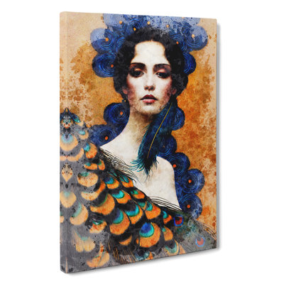 Vintage Portrait Of A Woman No.5 - Wrapped Canvas Print