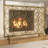 40'' W Iron Fireplace Screen