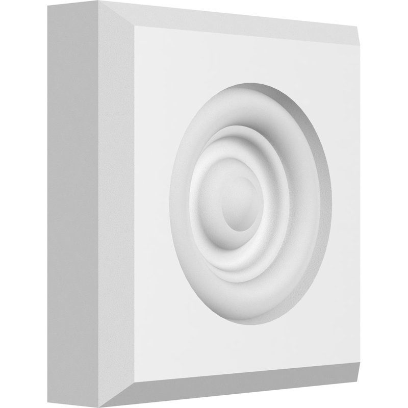 Standard Sedgwick Bullseye Rosette with Beveled Edge, 4" H x 4" W x 1" D