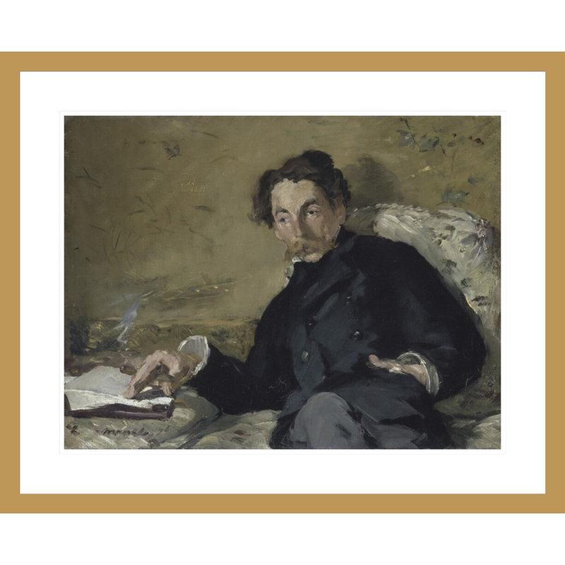 «Stephane Mallarmé» par Édouard Manet, impression giclée sur cadre, H 23,5 po x l 28,77 po