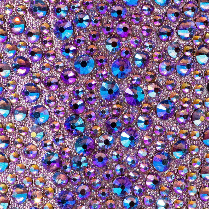 Isolation de boîte en acier inoxydable Strass, Lavande iridescente