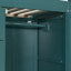 Lit double compact avec rangement, bois et bois aggloméré, conception moderne pour la maison
