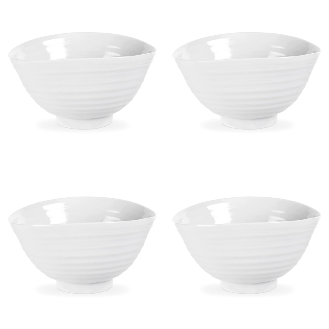 Portmeirion Sophie Conran-White Small Footed Bowl 4.5"X 2.5" (Set of 4) Portmeirion