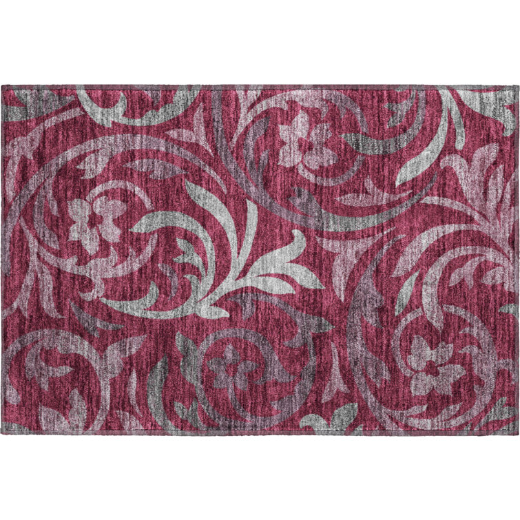 Premium Machine Washable Prisco Garnet Rug