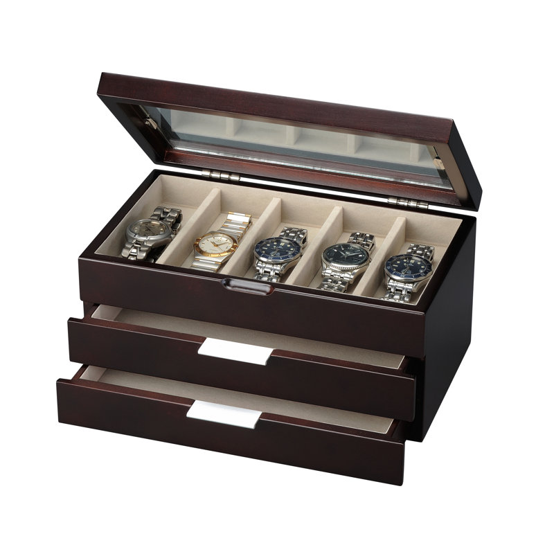 Sonny Wood Watch Box + Drawers