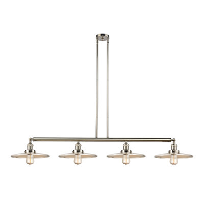 Appalachian - 4 Light - 57 inch - Polished Nickel - Stem Hung - Adjustable Island Light