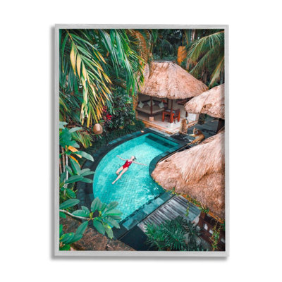 «Femelle dans une piscine tropicale, forêt de tigres» par Ziwei Li - impression