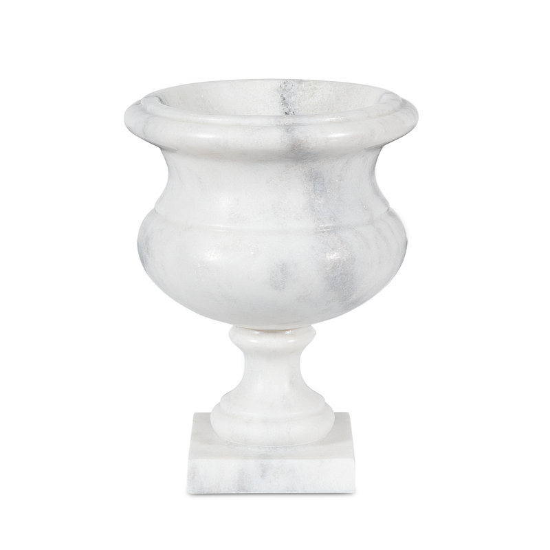 Ambaji Marble Jar, 13" H x 10" W x 10" D