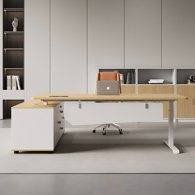 Bureau de direction moderne et réglable en hauteur 78,74 po