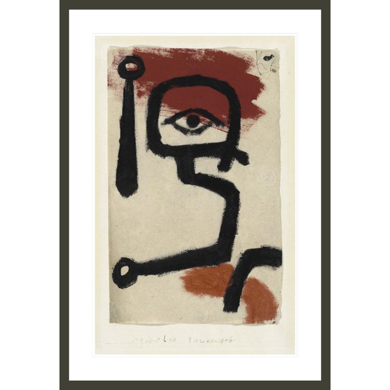 «Kettledrummer» par Paul Klee, impression giclée sur cadre, 41.5" H x 28.82" W
