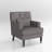Arnice 29" W Button Tufted Upholstered Club Chair with Nailhead Trim-1011761738