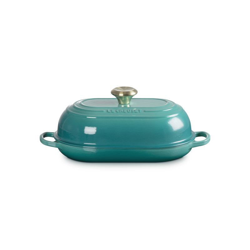 Le Creuset Signature Cast Iron Oval Bread Oven, 11.5 In., Bluer Riviera, 1.5 quarts