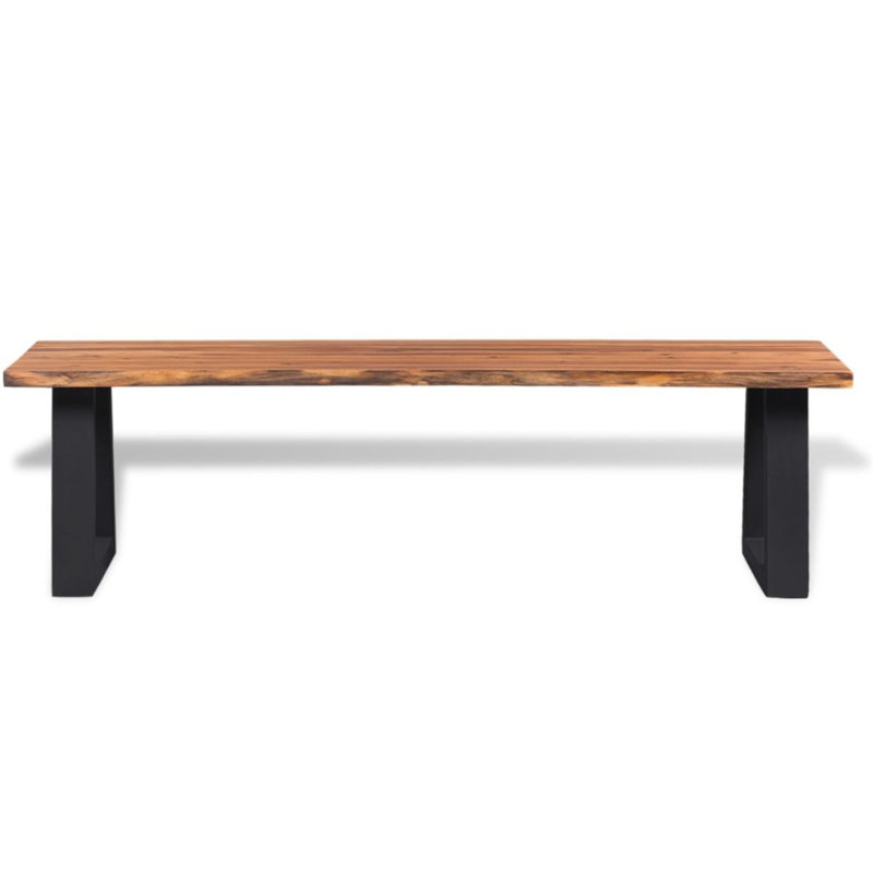 Banc de jardin en acacia, 57.1"