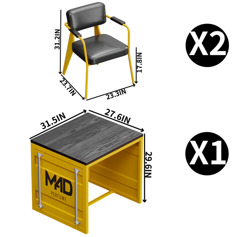 Ensemble de salle à manger rectangulaire L 31,5 po x l 27,6 po Katrisa