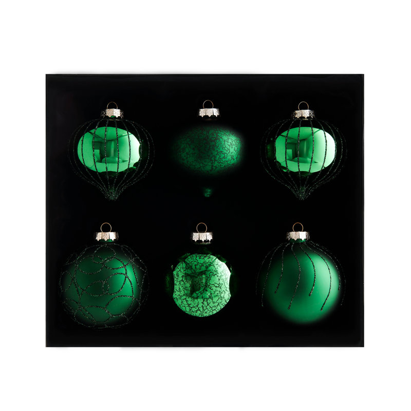 10.8cm Solid Colour Plastic / Acrylic Bauble, Christmas Green