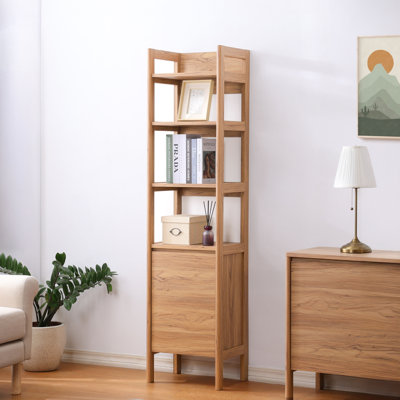 Chittening 4 Shelf 1 Door Bookcase