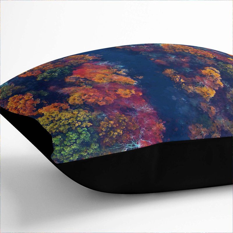 Square Throw Cushion, Black, 55cm H x 55cm W x 20cm D
