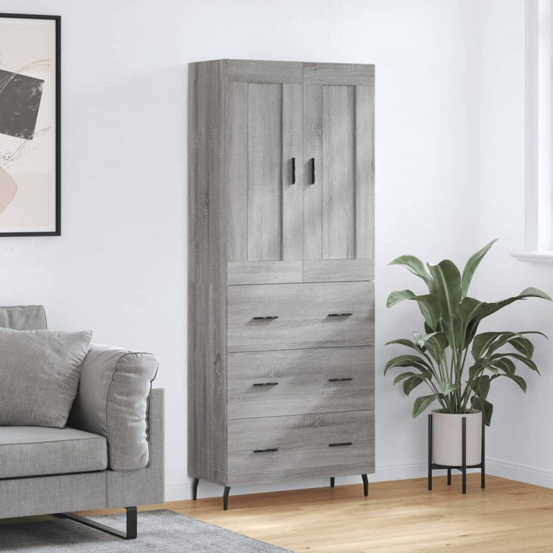 69.5cm Sideboard, Grey Sonoma