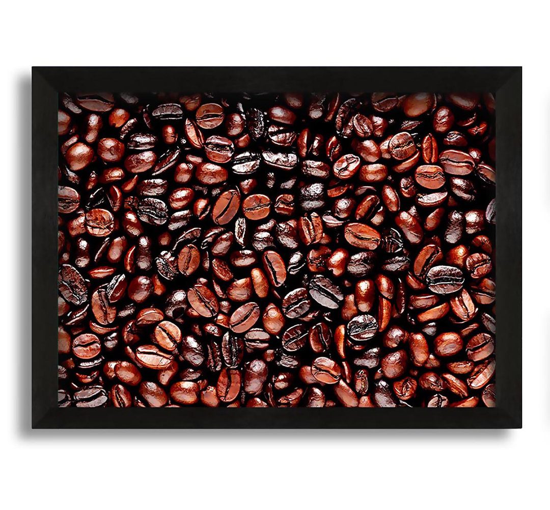 Gerahmtes Leinwandbild Just Coffee Beans