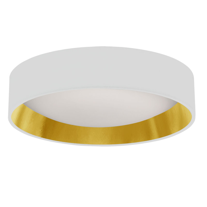 Grijalva LED Flush Mount, 3" H x 15" W x 15" D, White