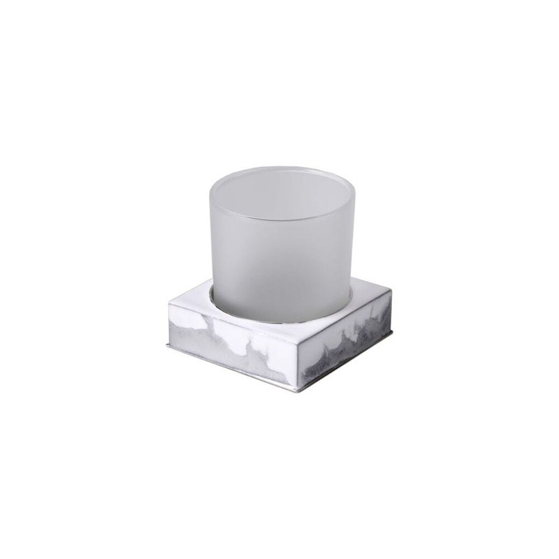 Mike Ally Luxury Lave White Silver Enamel Drinking Cup