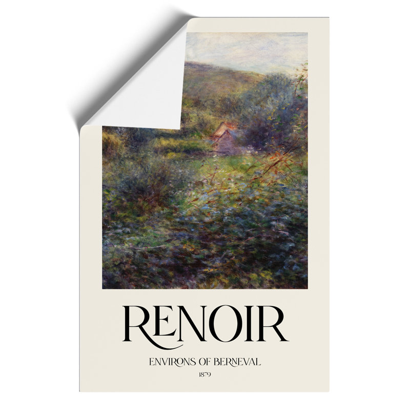 Environs Of Berneval by Pierre-Auguste Renoir - No Frame Painting, 42cm H x 30cm W x 0.1cm D