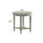 Fordon Wooden End Table, Scalloped Round Top, French Antique White Finish-424637851