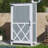 4.5 ft Two-Tone Storage Shed In Gray, Sloped Roof Design With 5 Customizable Compartments, Versatile Outdoor Storage Cabinet