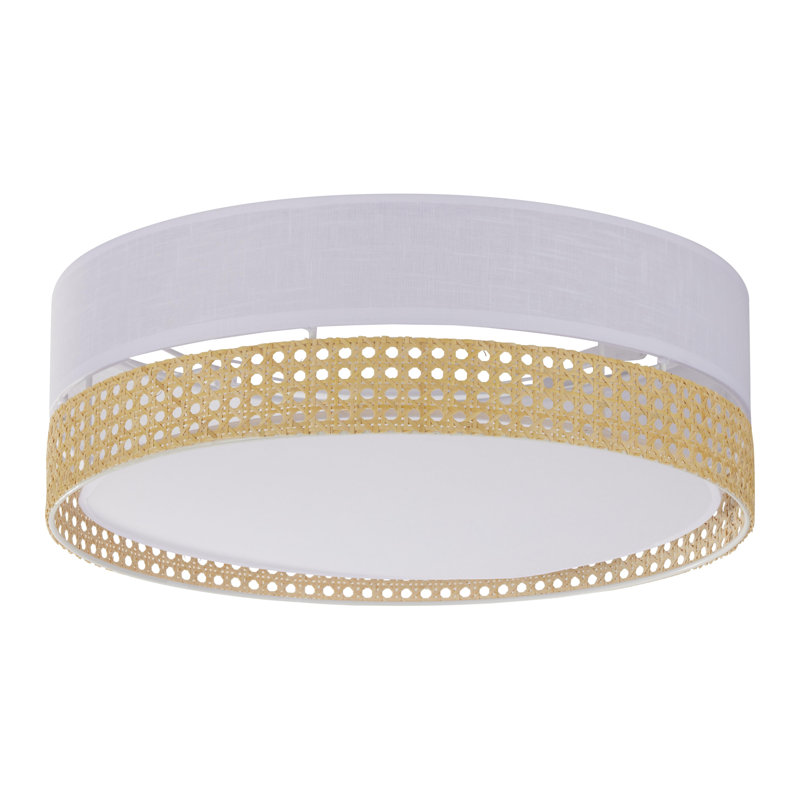 Antioch Flush Mount, White/Natural