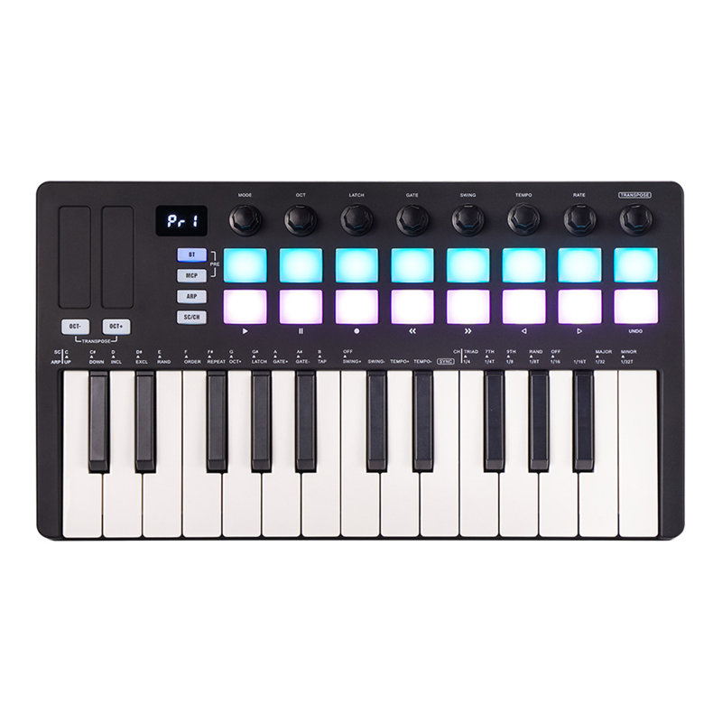 Contrôleur de clavier midi portable 25 touches