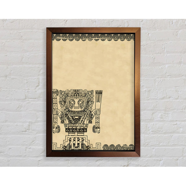 Bright Star Mayan Tribal Art - Single Picture Frame Art Prints ...